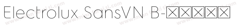 Electrolux SansVN B字体转换